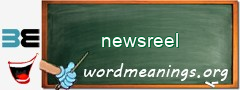 WordMeaning blackboard for newsreel